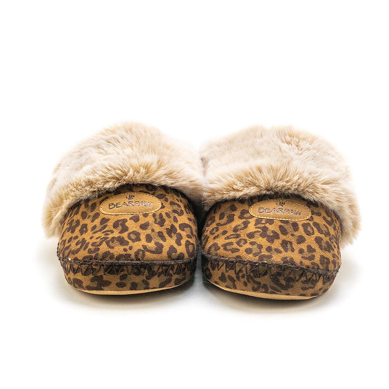 WOMENS SOFT SOLE SLIPPER LEOPARD