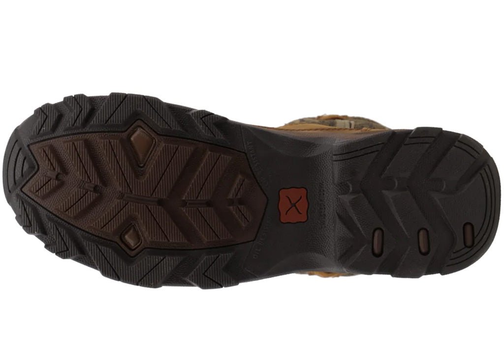 Twisted X 11 inch hiker boot detail — reinforced pull-holes & toe cap