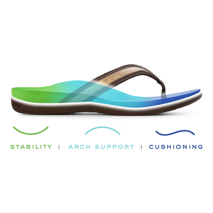Womens Vionic Tide II Toe Post Sandal in Bronze — image 8
