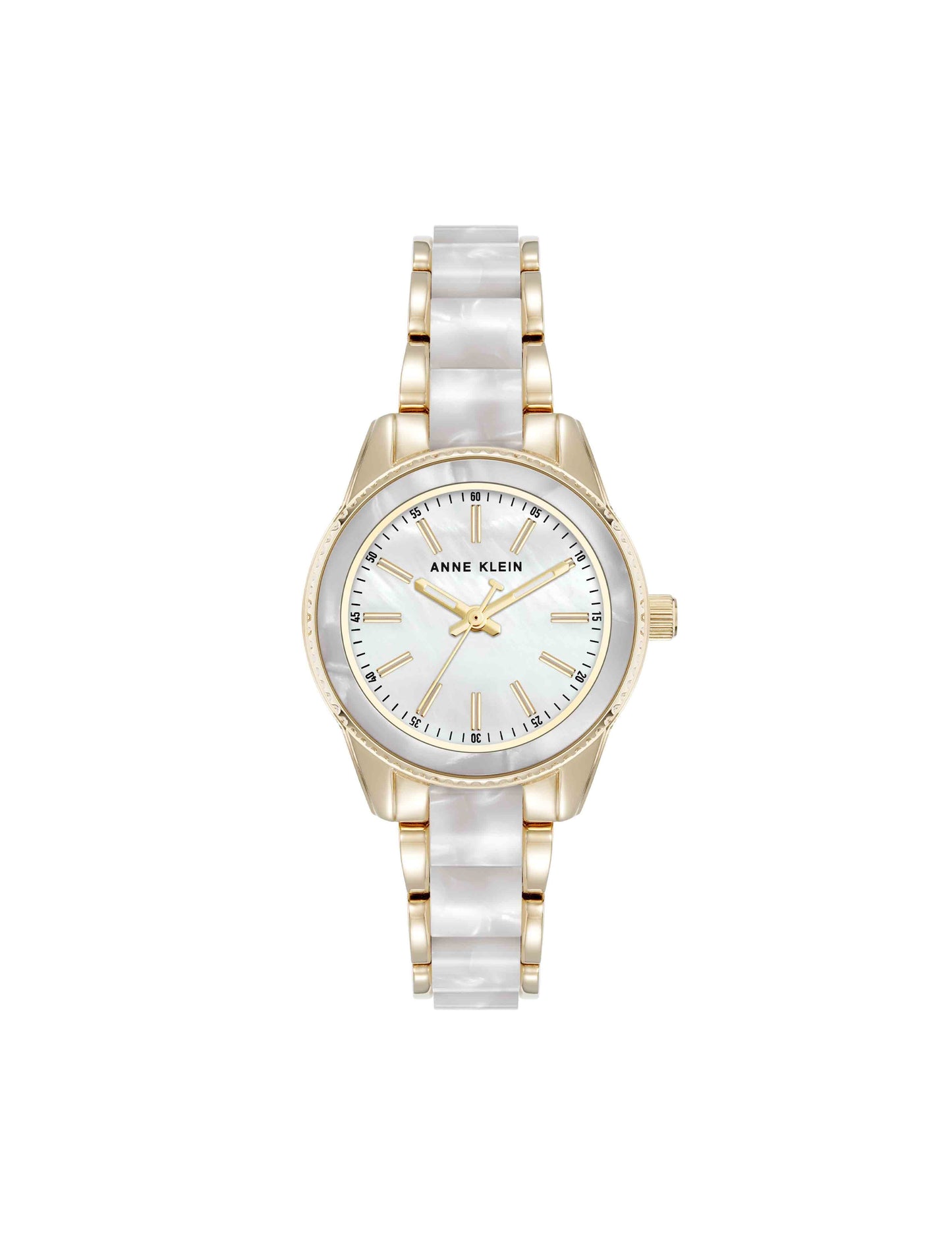 Pearlescent Acetate Link Bracelet Watch