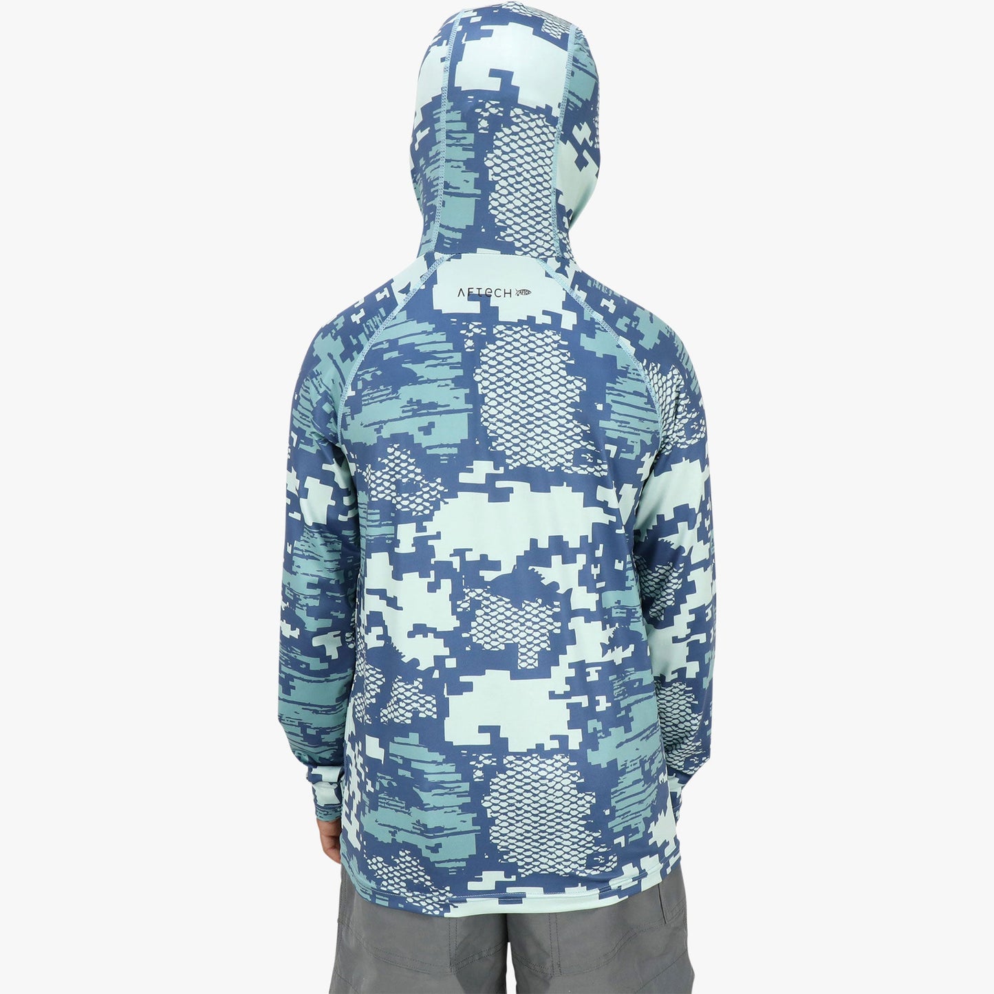 Youth Tactical Camo Hooded LS Performance Shirt