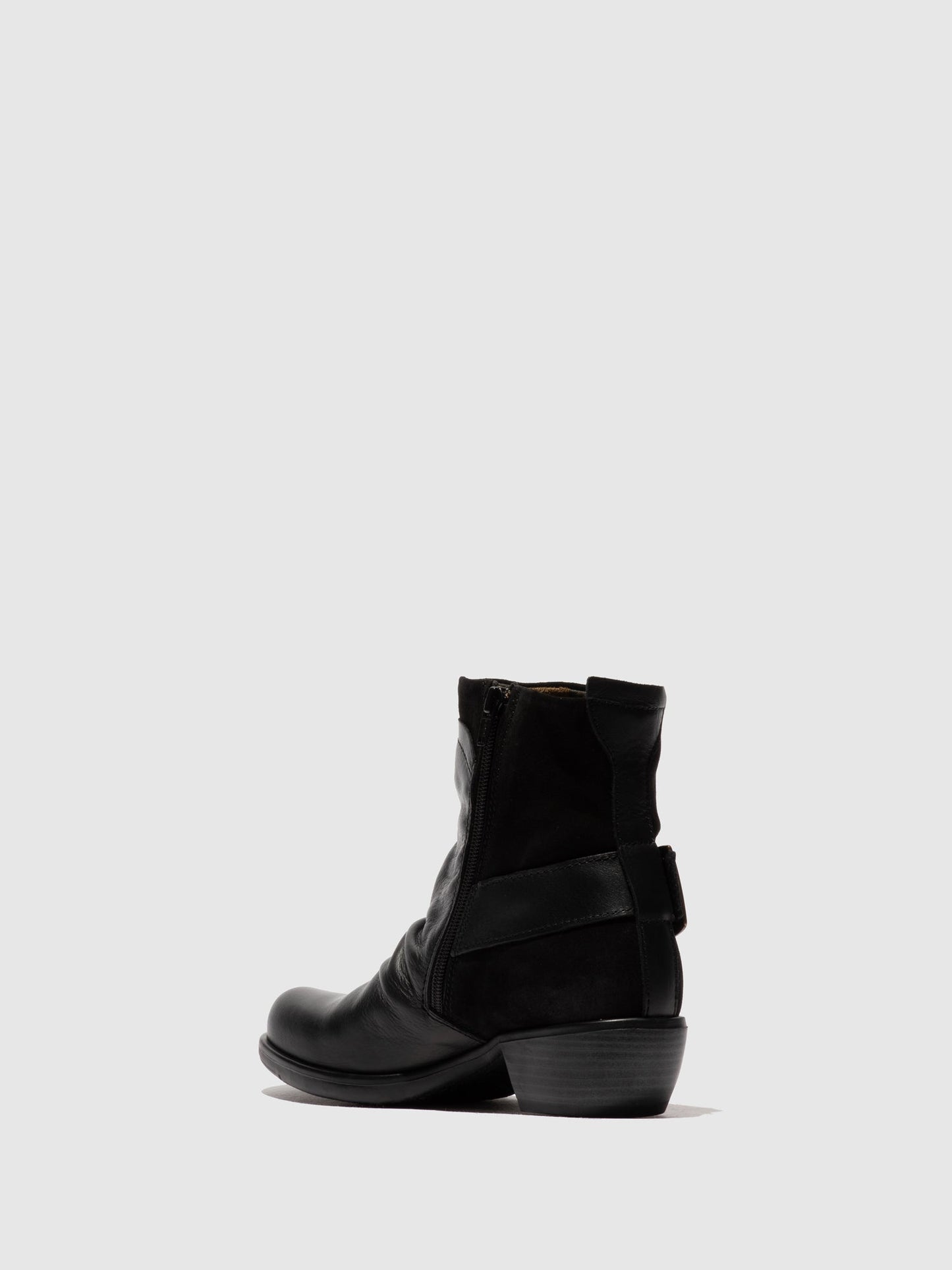 Buckle Ankle Boots MEL BLACK