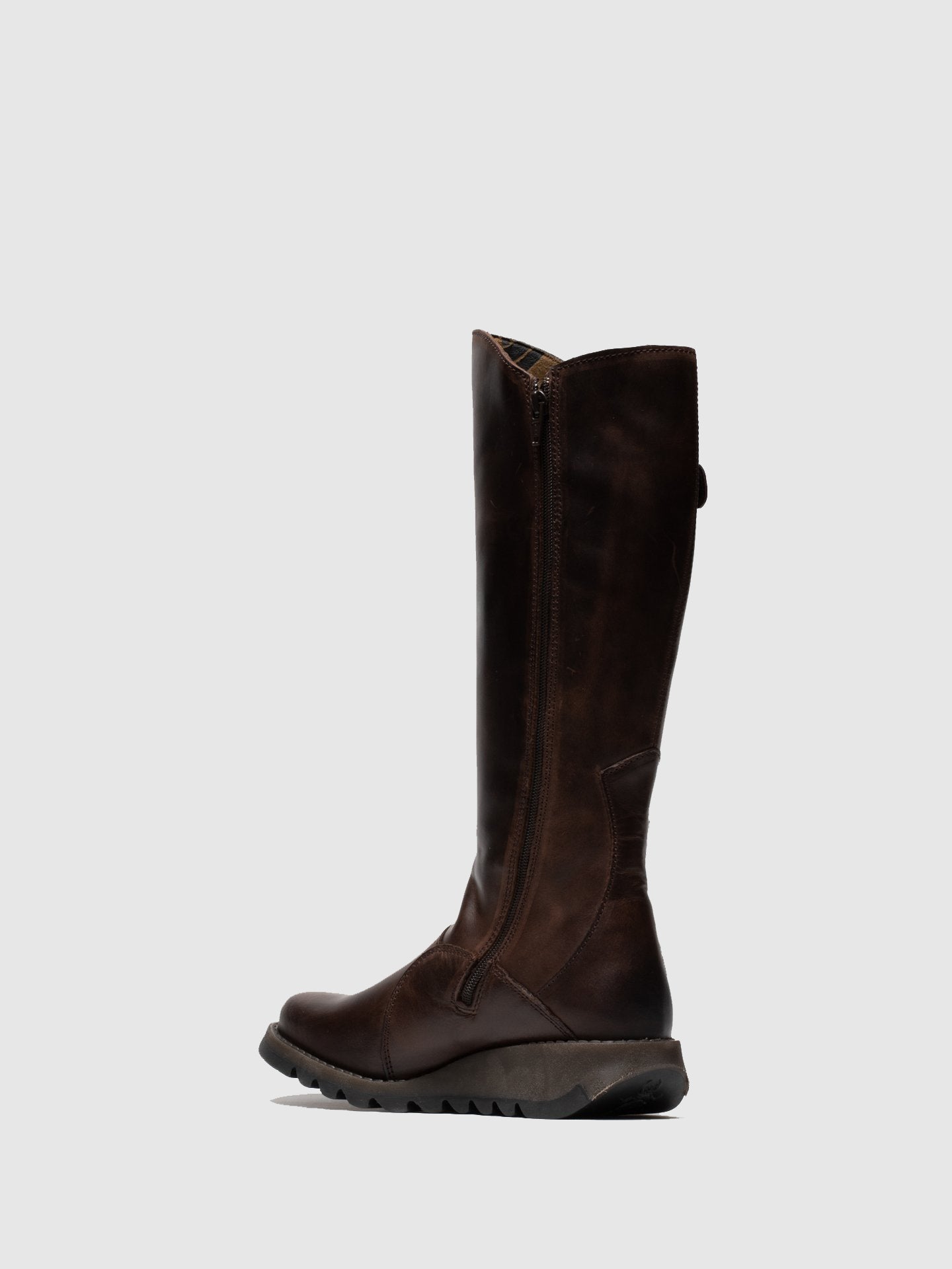 Zip Up Boots MOL 2 DK BROWN