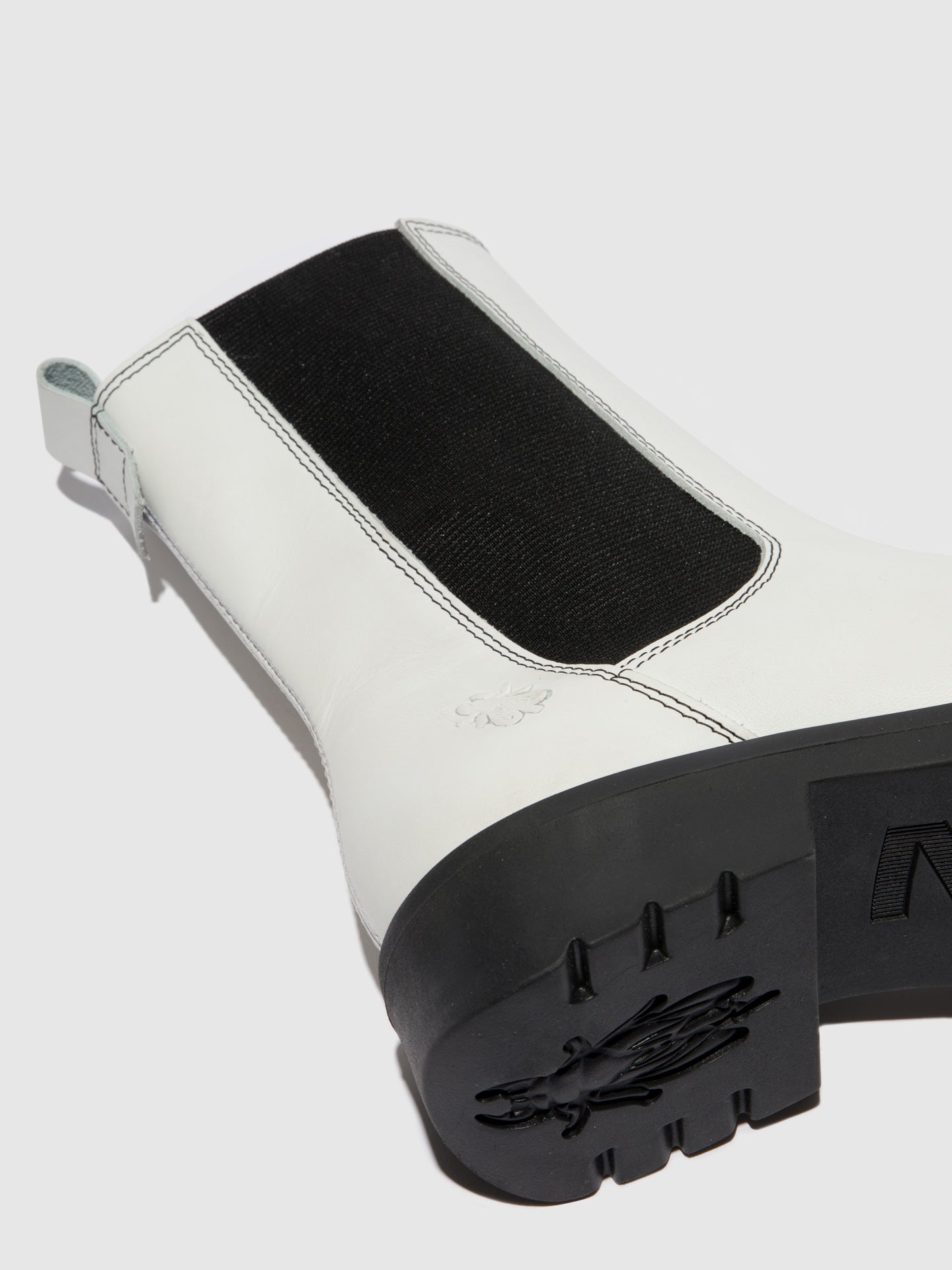 Chelsea Ankle Boots REIN795FLY RUG OFFWHITE (BLACK)
