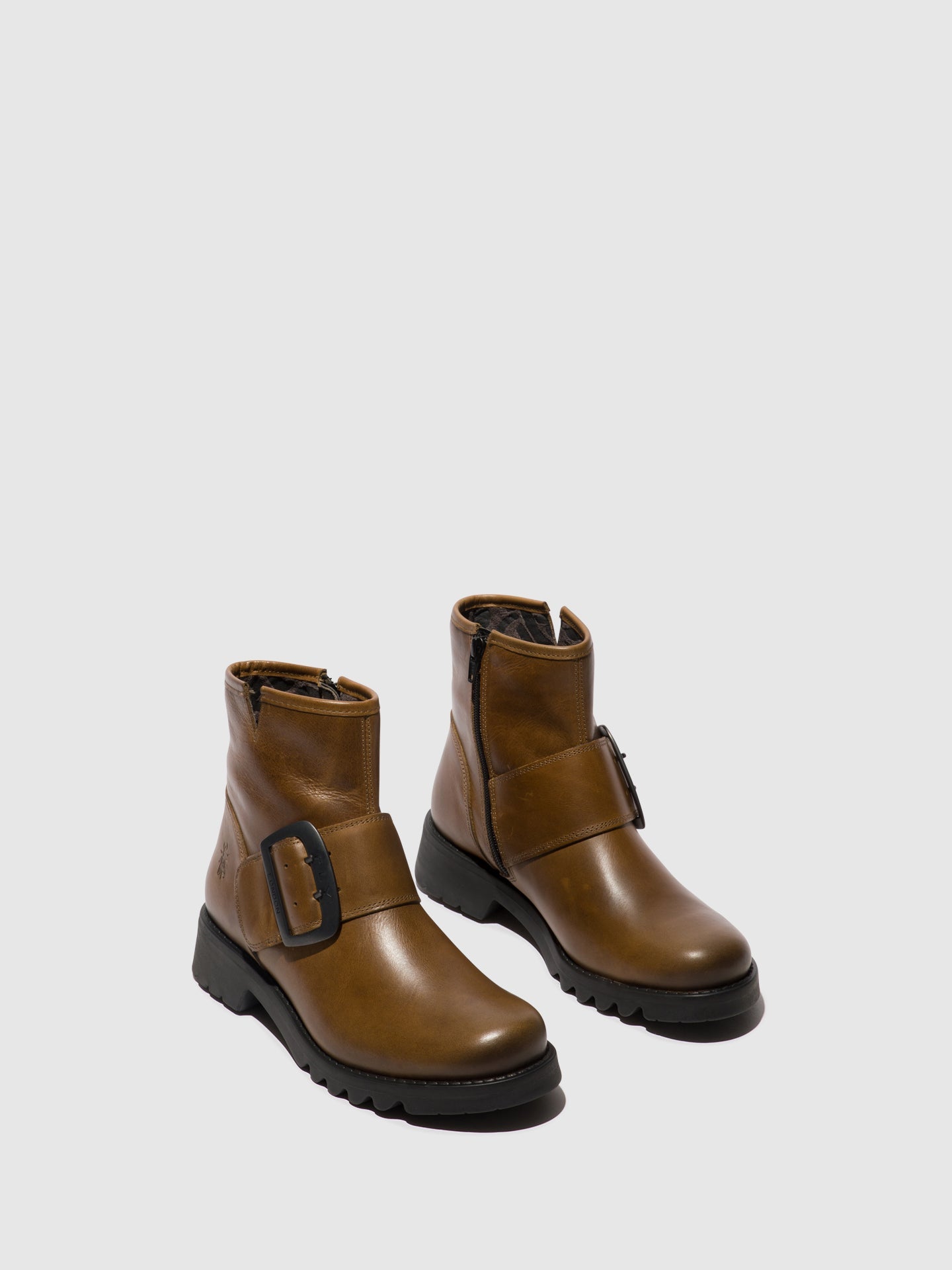 Buckle Ankle Boots RILY991FLY CAMEL