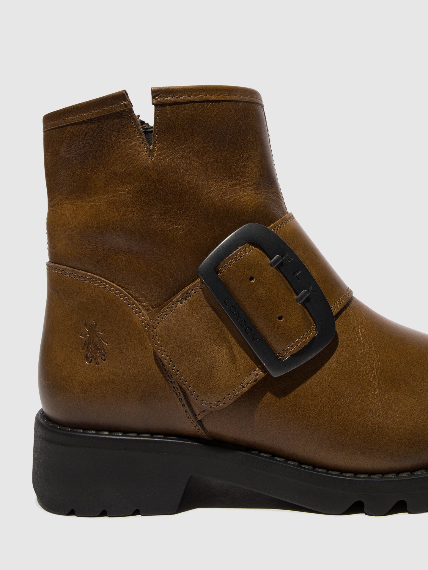 Buckle Ankle Boots RILY991FLY CAMEL