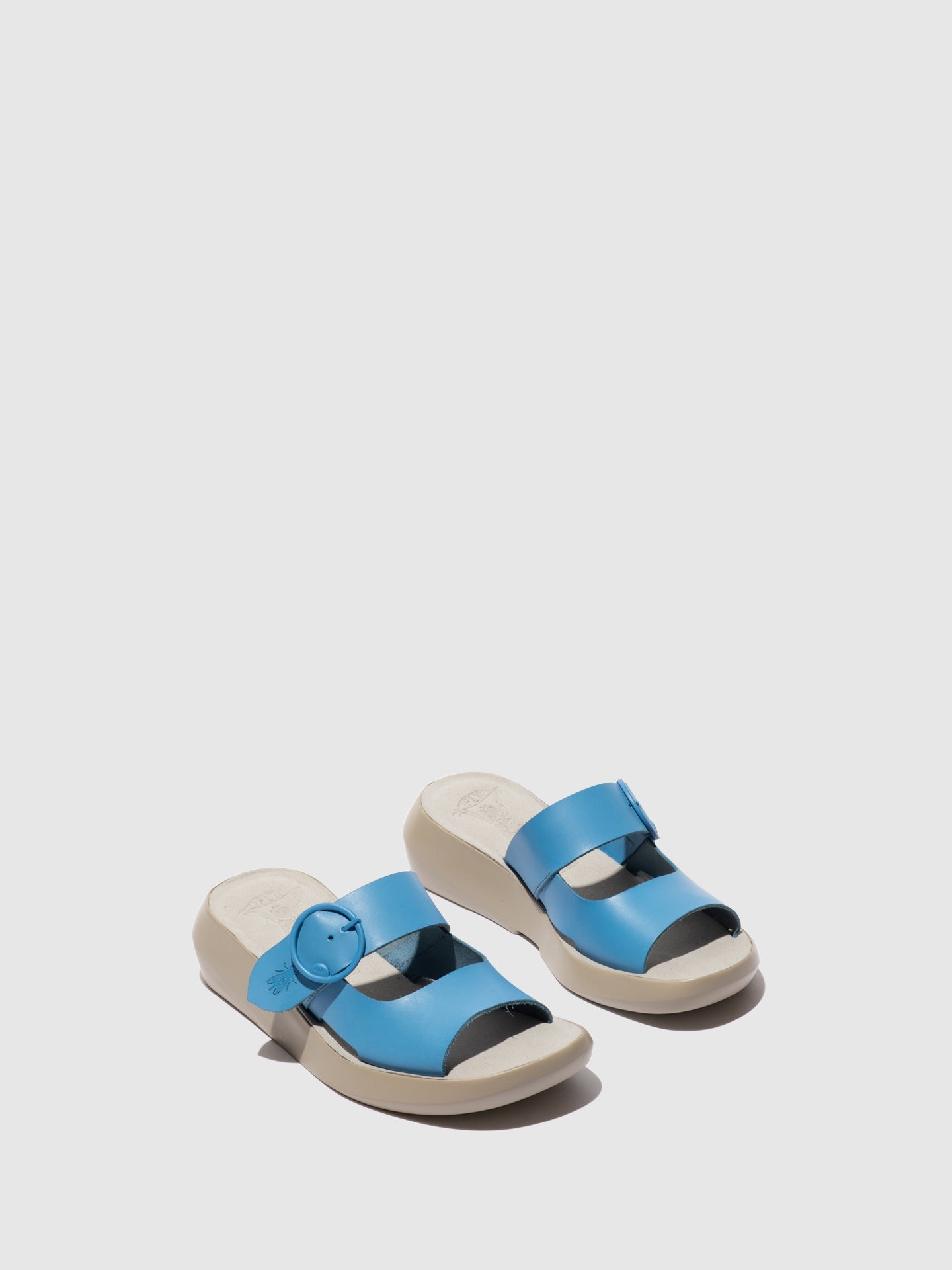 Buckle Mules BAFI029FLY BLUE