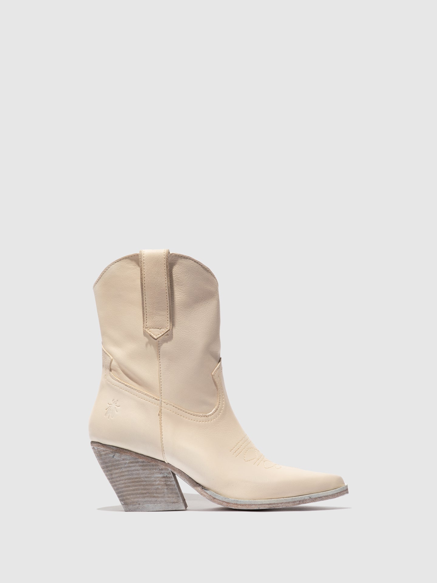 Cowboy Ankle Boots WOFY093FLY OFF-WHITE