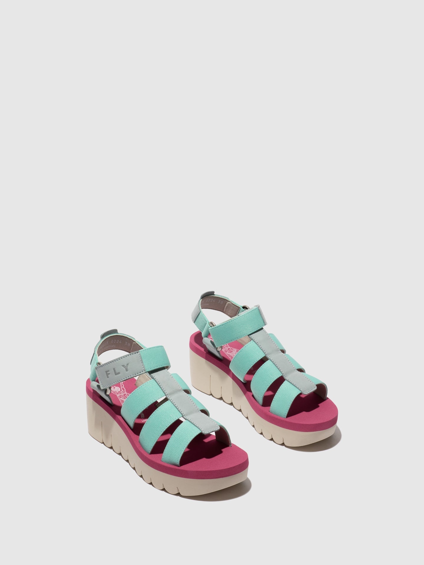 Strappy Sandals YOJI198FLY SKY BLUE/SPEARMINT/LILAC