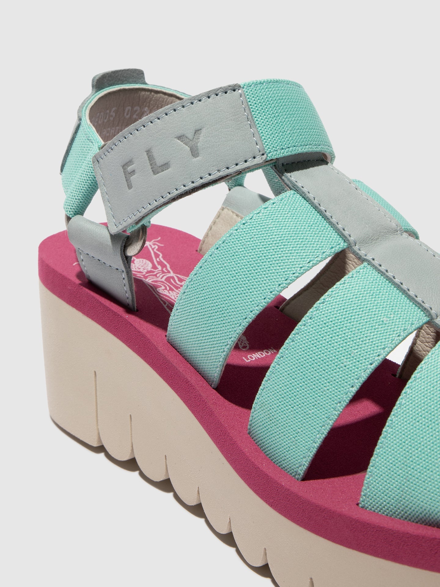Strappy Sandals YOJI198FLY SKY BLUE/SPEARMINT/LILAC