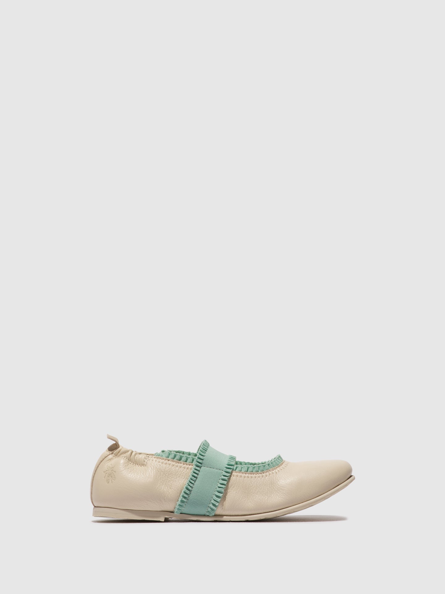 Elasticated Ballerinas GECH253FLY OFFWHITE/SPEARMINT
