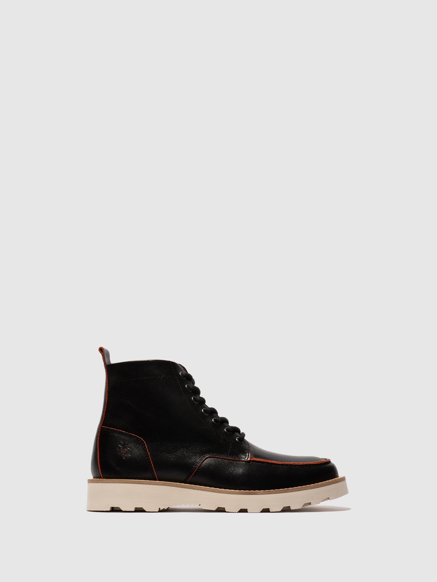 Lace-up Ankle Boots ROIK300FLY BLACK/RED