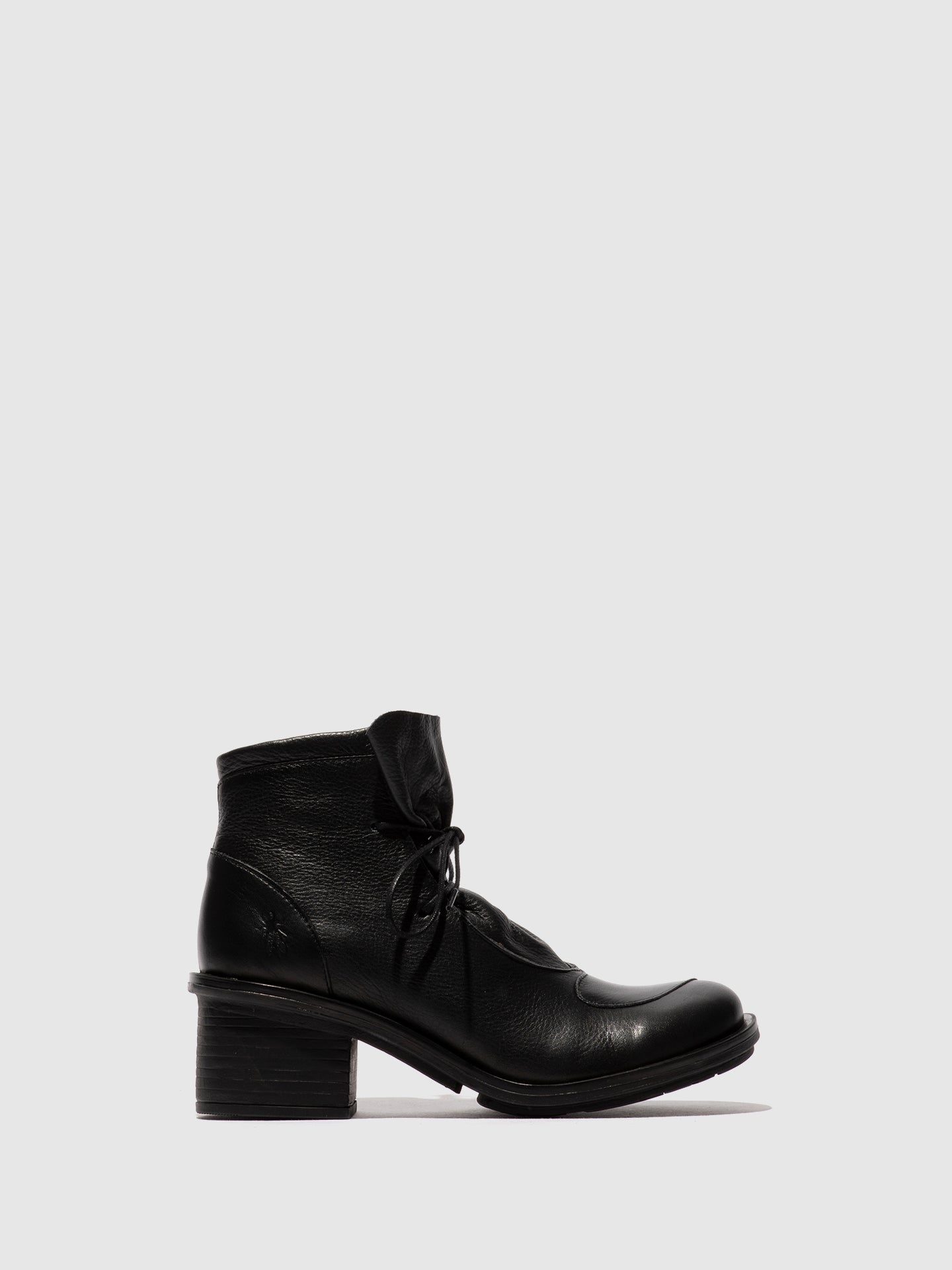 Lace-up Ankle Boots CARF307FLY BLACK