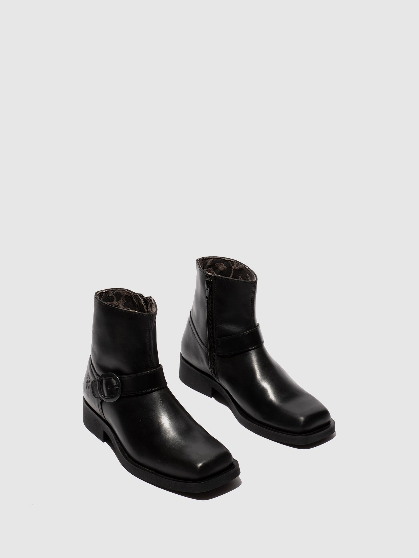 Buckle Ankle Boots RIFU327FLY BLACK