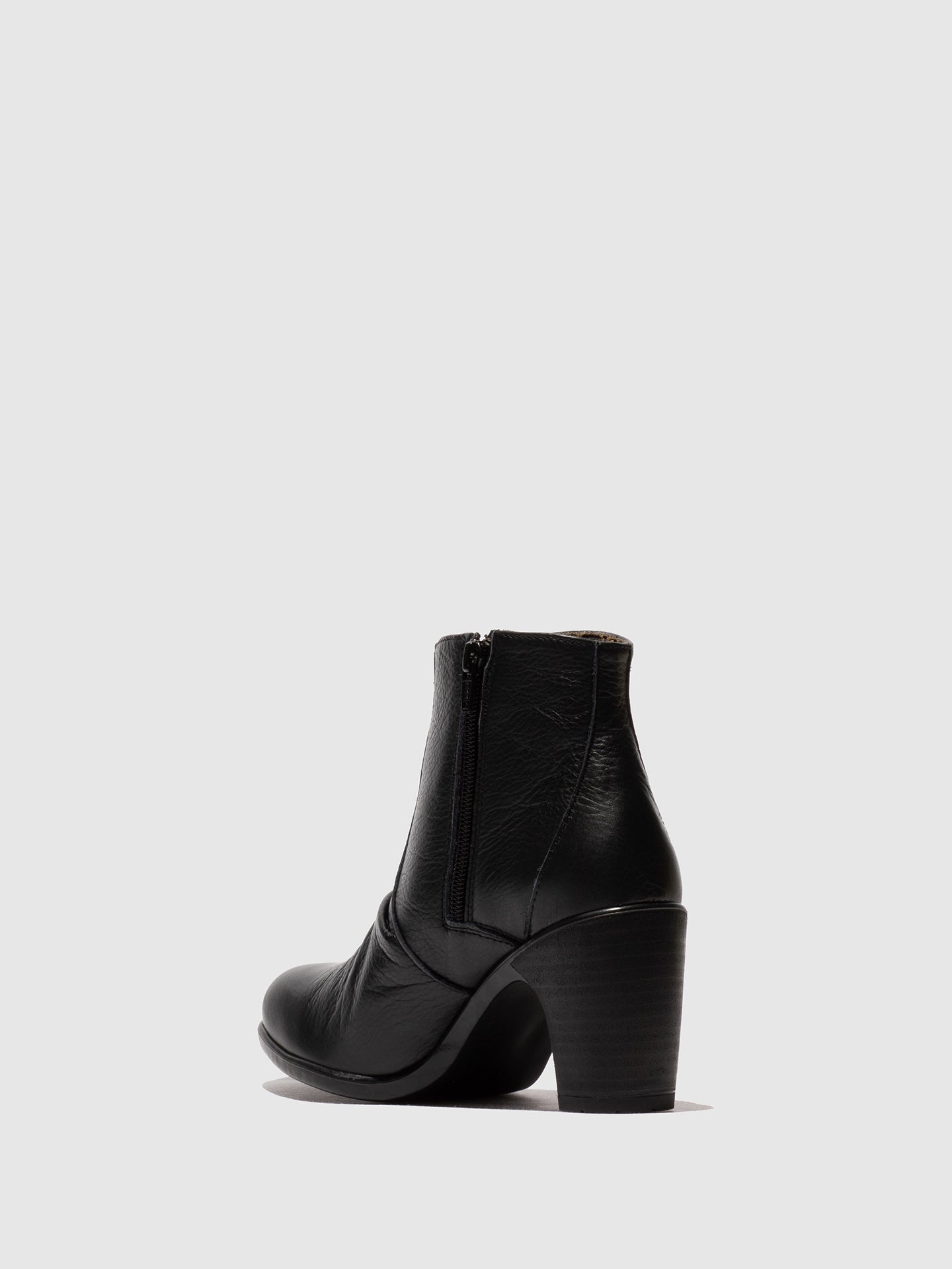 Zip Up Ankle Boots KERY330FLY VELVET BLACK