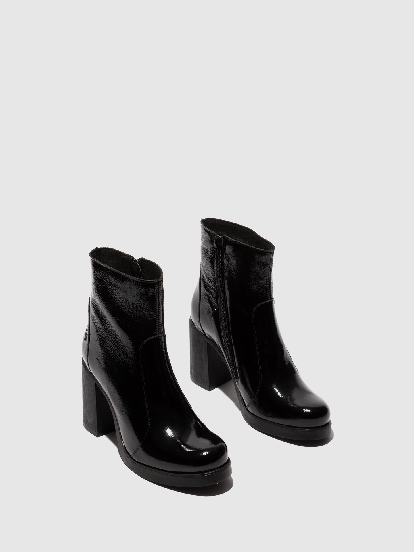Zip Up Ankle Boots SIJU331FLY BLACK