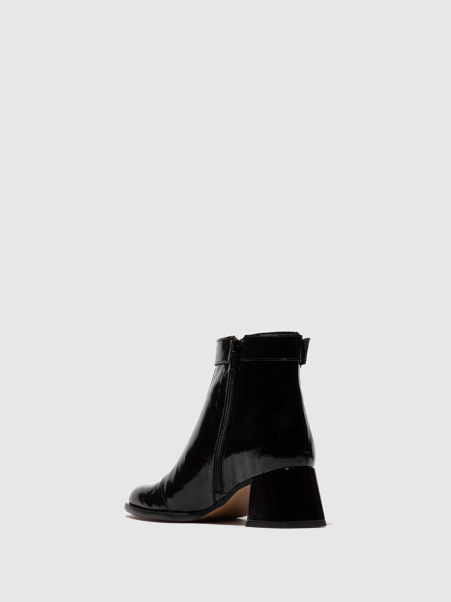 Zip Up Ankle Boots SIRT340FLY BLACK