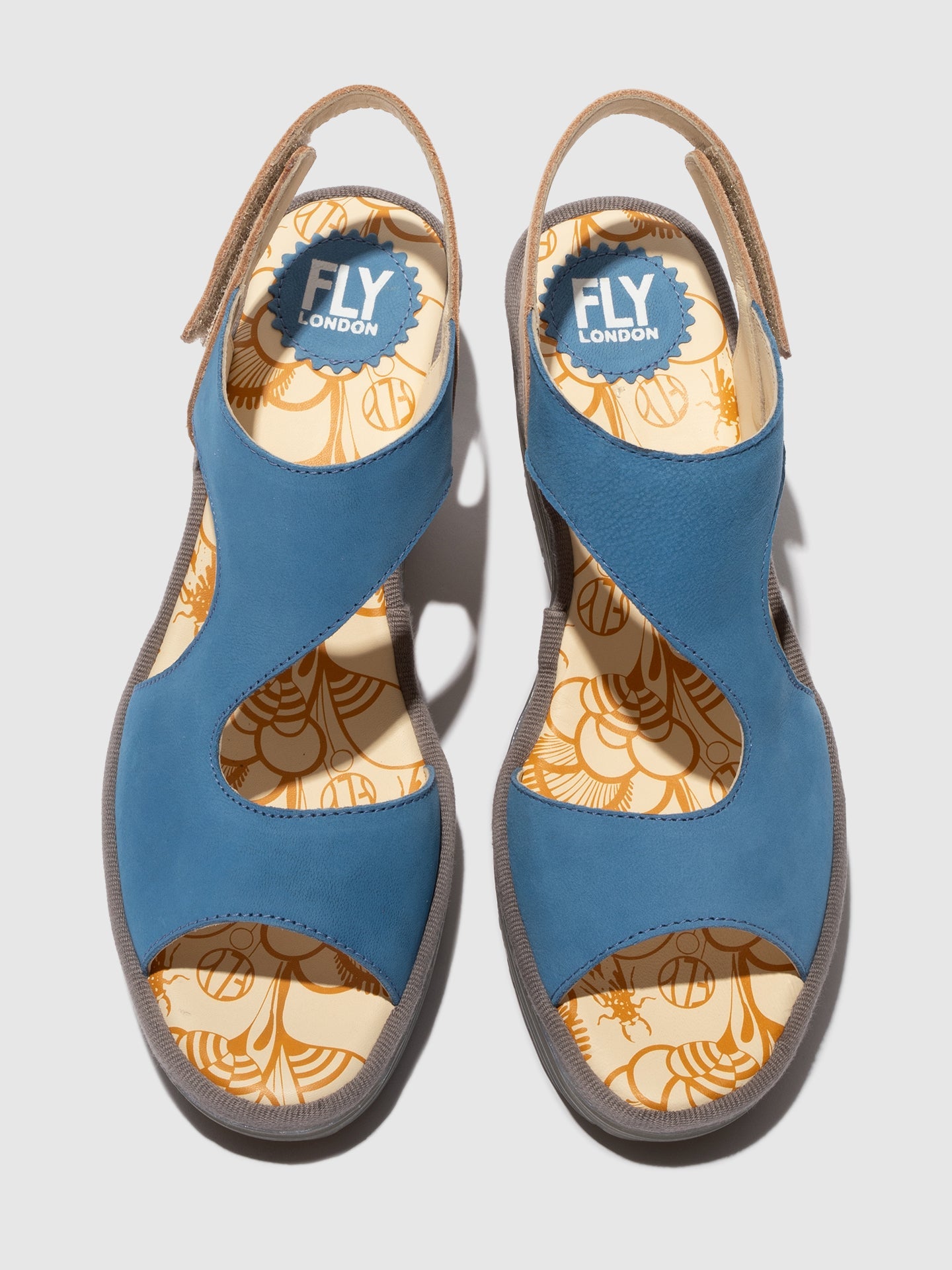 Sling-Back Sandals YOXA576FLY BLUE/NATURAL