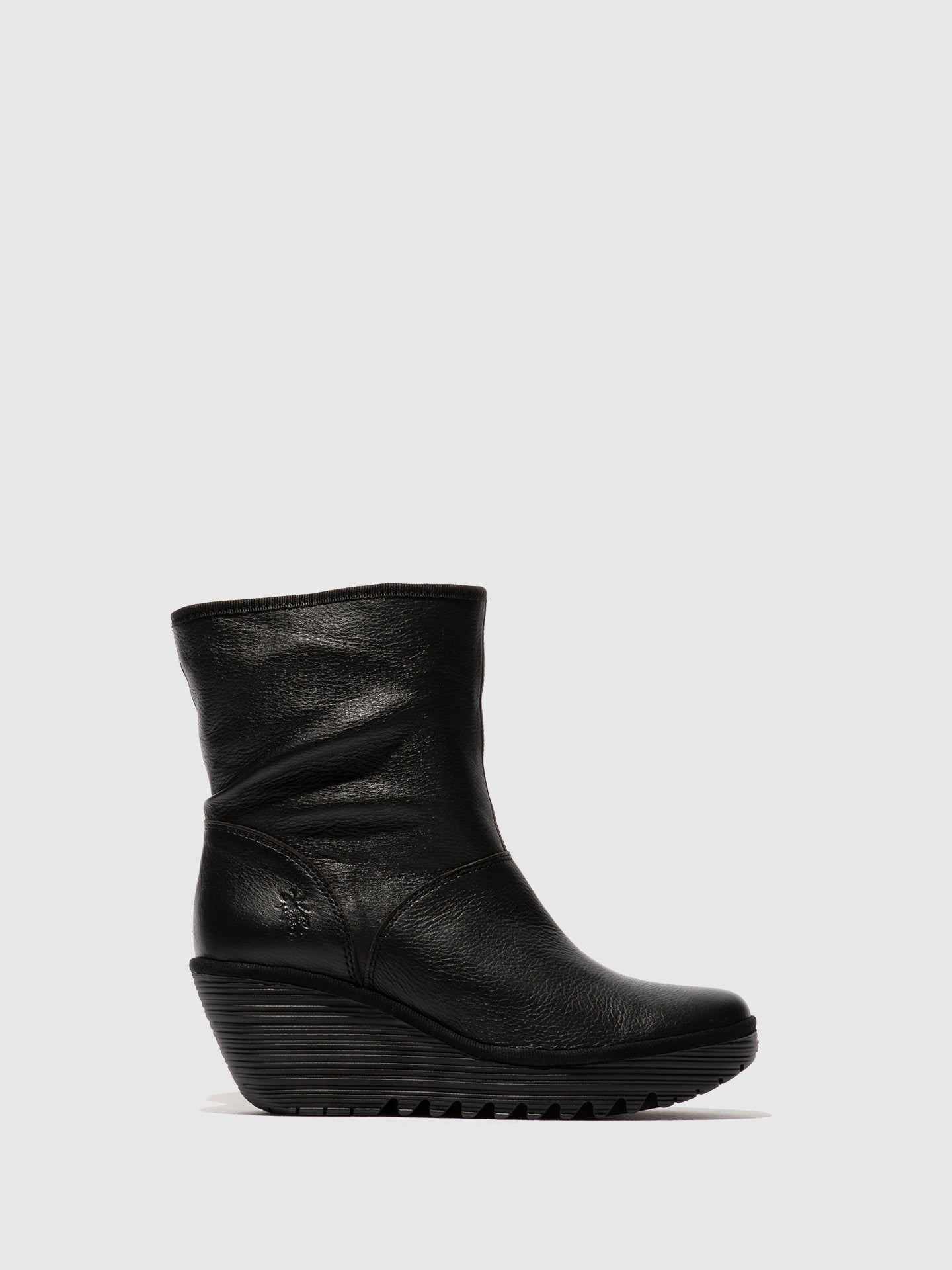 Zip Up Ankle Boots YAXO594FLY DUBLIN BLACK