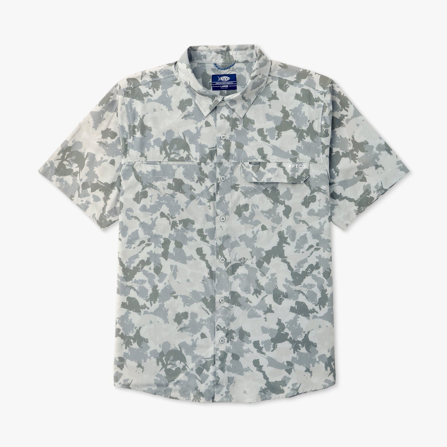 Air-O Mesh Printed SS Button Down Shirt