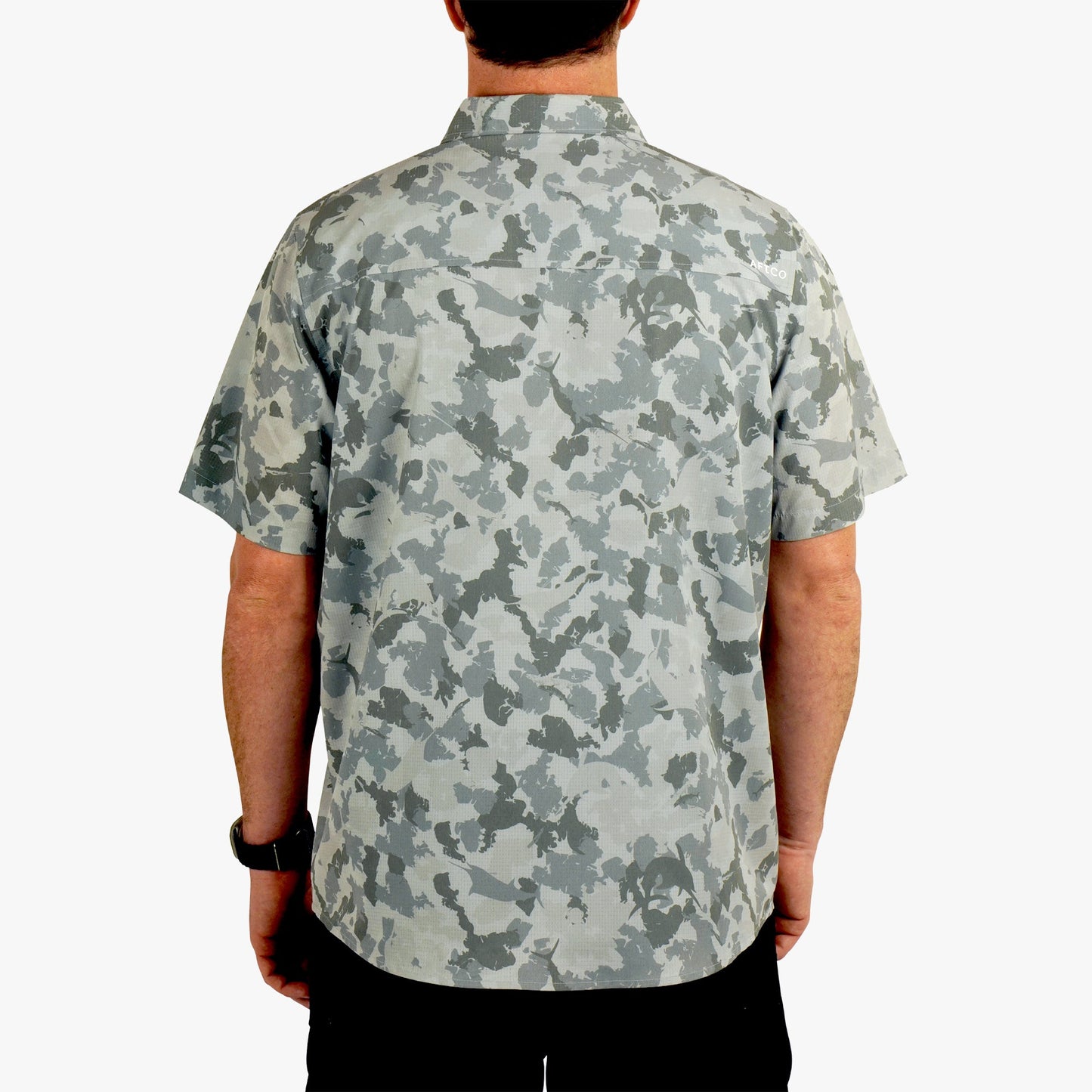 Air-O Mesh Printed SS Button Down Shirt
