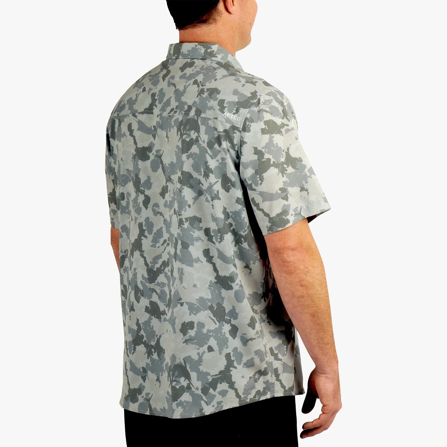 Air-O Mesh Printed SS Button Down Shirt