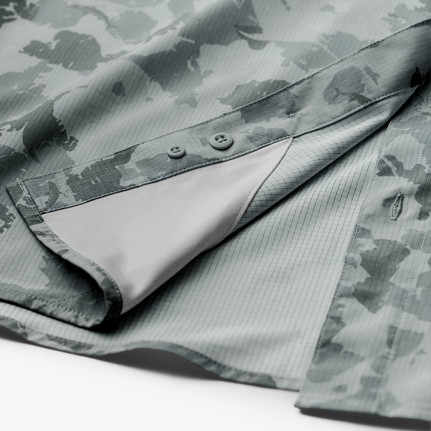 Air-O Mesh Printed SS Button Down Shirt