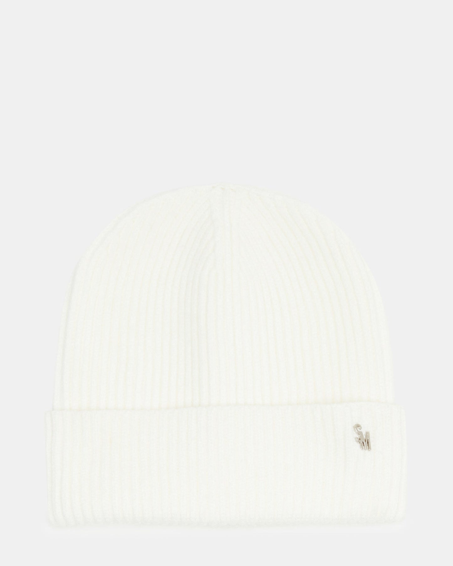 CLASSIC RIBBED KNIT BEANIE IVORY