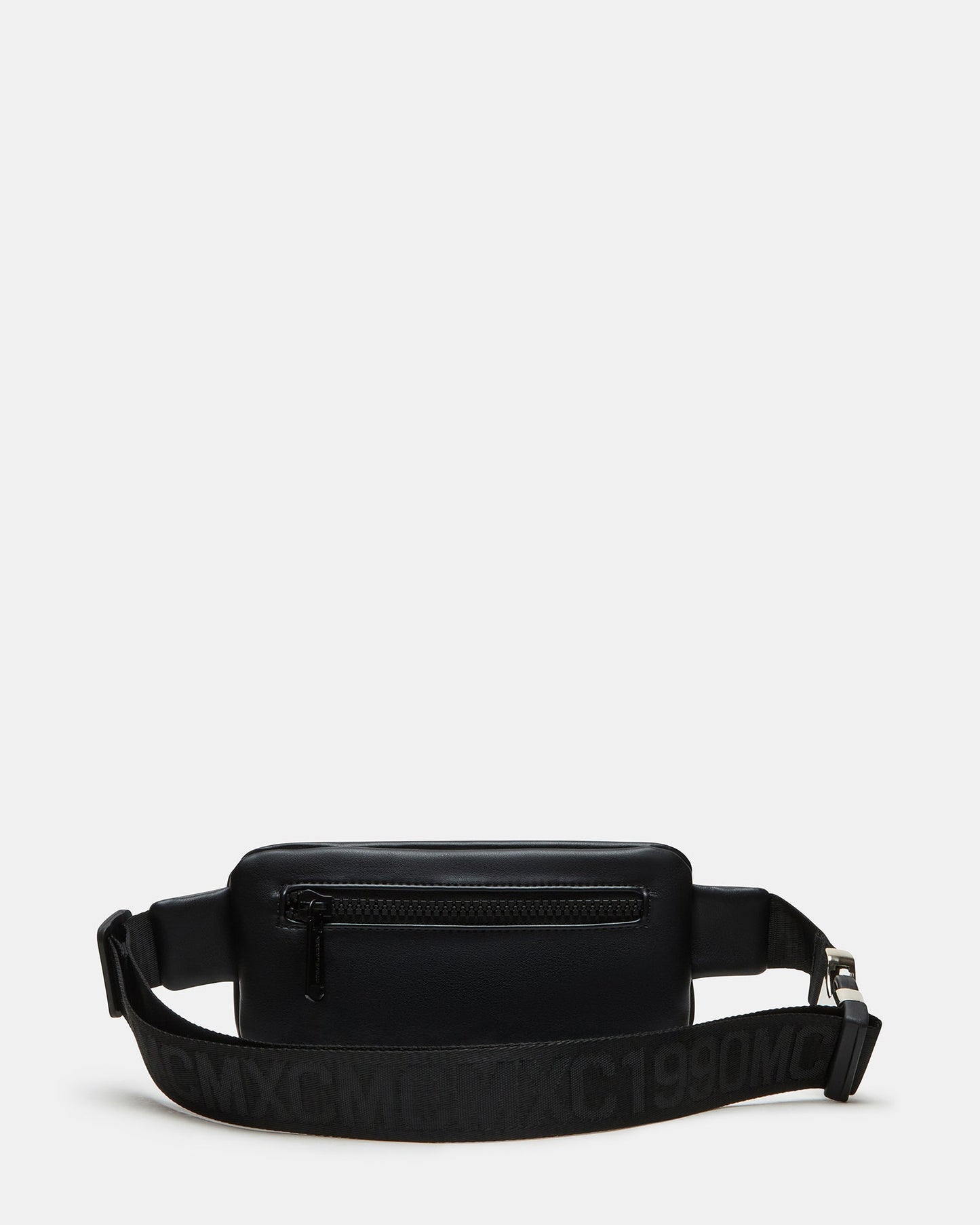 PLEATED BAGUETTE BELT BAG BLACK