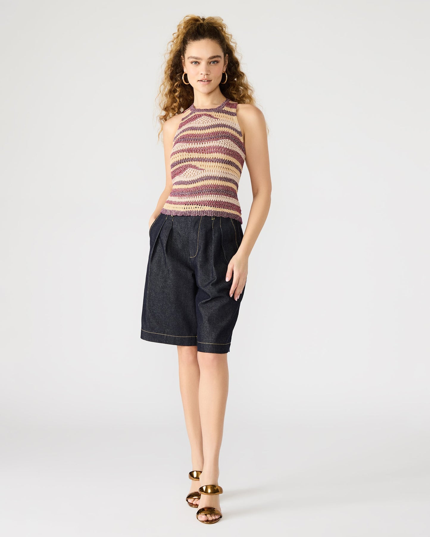 HANNAH TOP RED MULTI