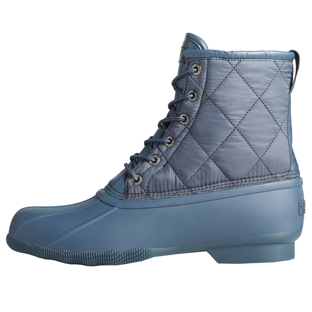 Saltwater Quilted Round Toe Duck Rain Boots
