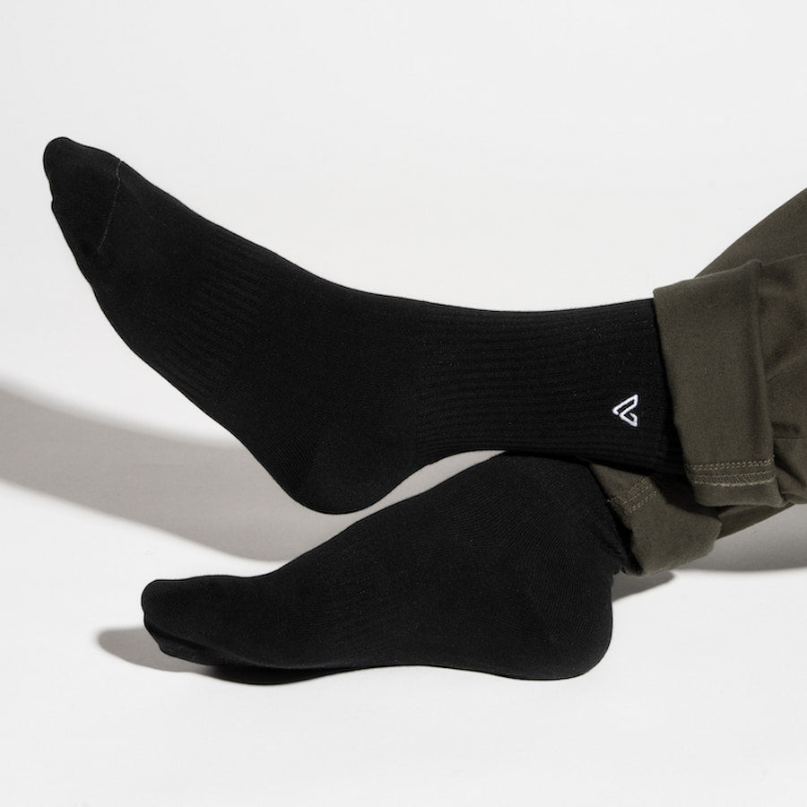 Lifestyle Crew Socks - Black