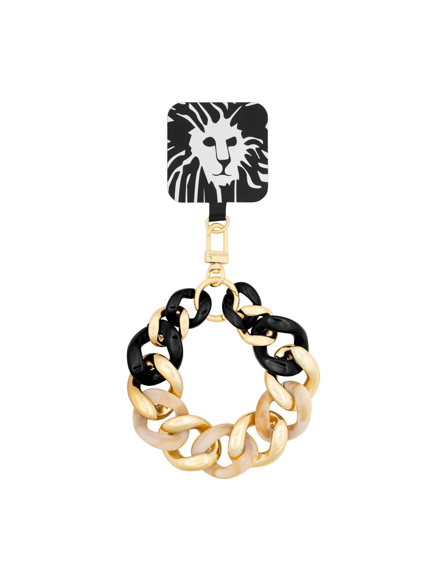 Acetate and Metal Chain Link Wrist Strap for iPhone®