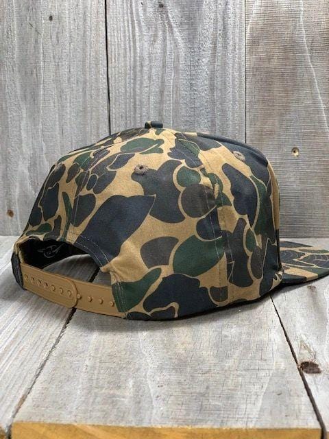 7-Panel Old-School Solid Wax Cap w/ Leather Patch