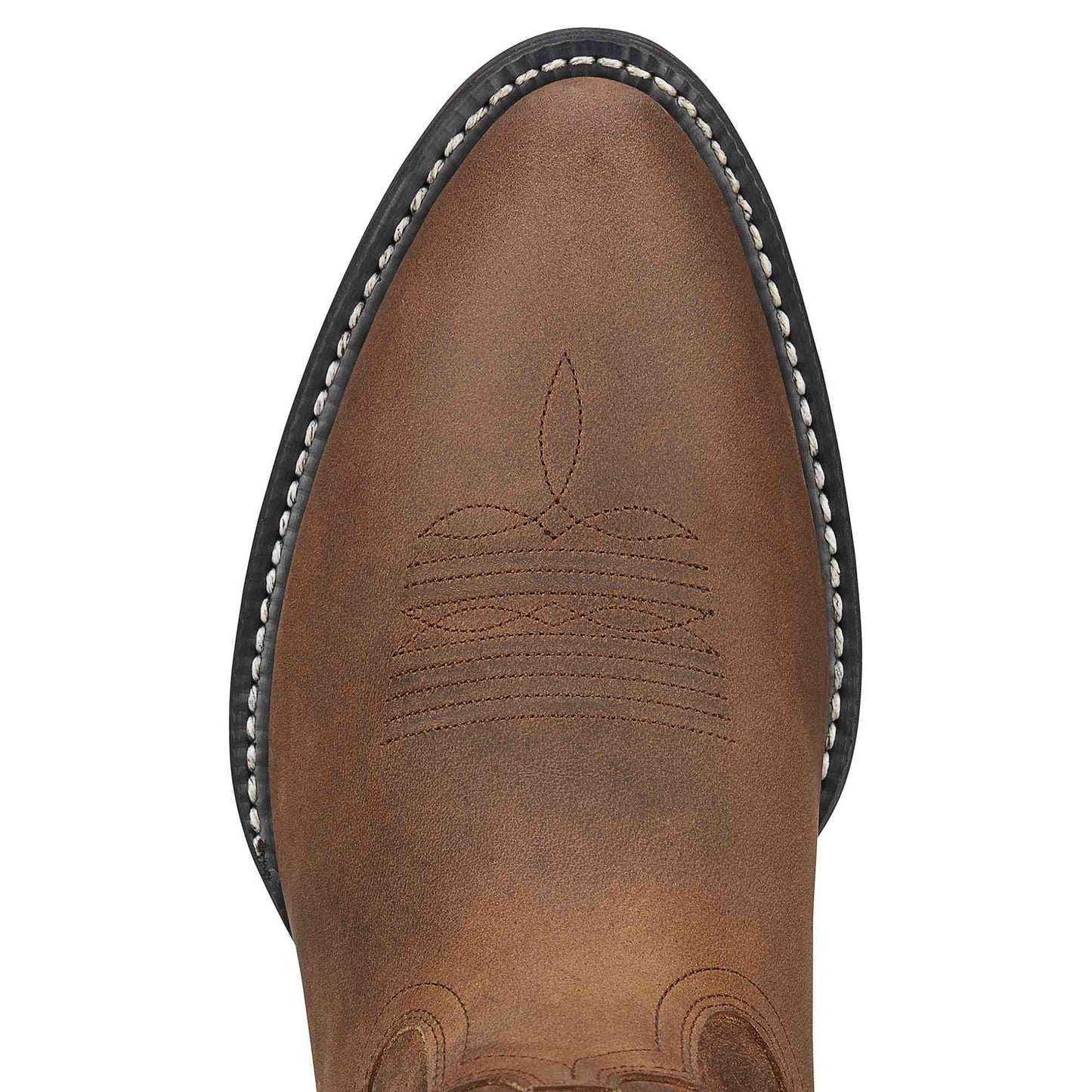 Ariat Men's Heritage Distressed Brown R Toe Western Boots 10002204