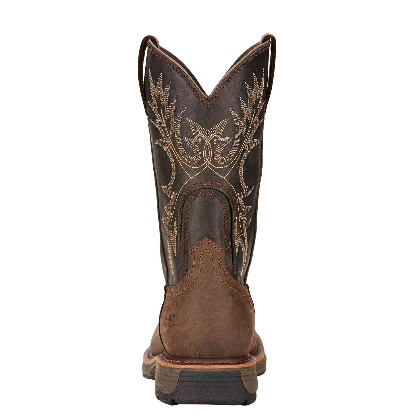 Ariat Men's WorkHog H20 Bruin Brown Waterproof Work Boots 10017436