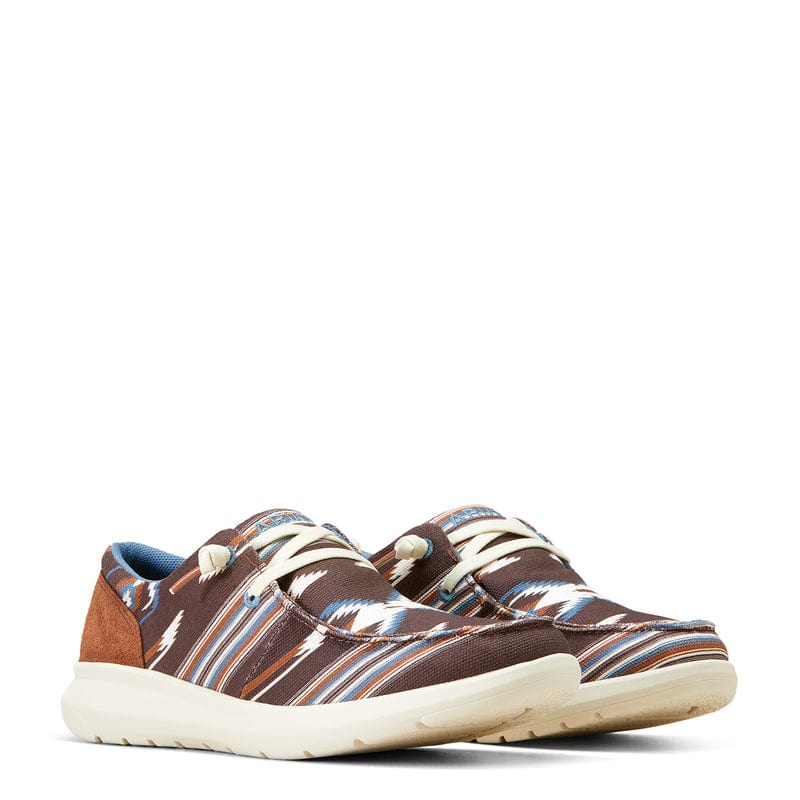 Ariat Women's Hilo Chimayo Arroyo Chocolate Stretch Lace Shoes 10046949