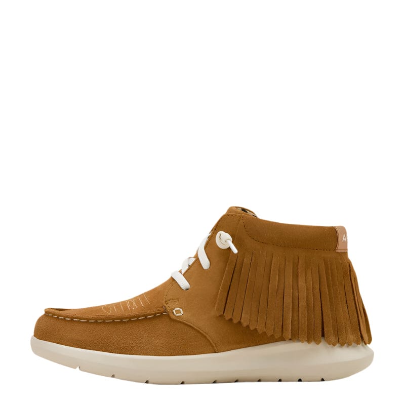 Ariat Women's Hilo Wheat Suede High Top Fringe Shoe 10061166