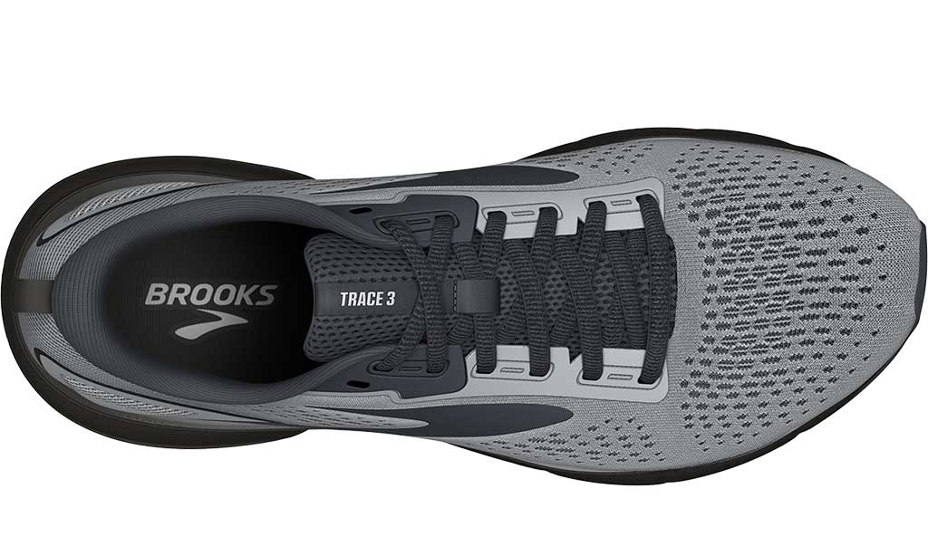 Brooks Men's Trace 3 Grey Black Ebony - SundialBrooks Men's Trace 3 Grey Black Ebony