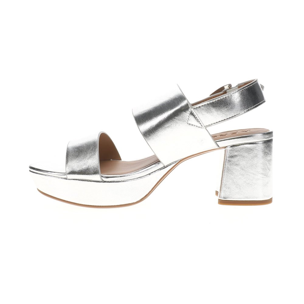 Camilia Metallic Block Heel Slingback Sandals - SundialCamilia Metallic Block Heel Slingback Sandals