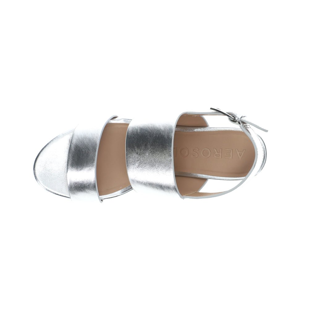 Camilia Metallic Block Heel Slingback Sandals - SundialCamilia Metallic Block Heel Slingback Sandals