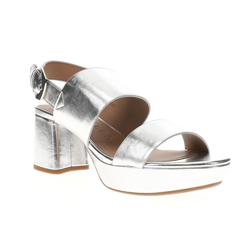 Camilia Metallic Block Heel Slingback Sandals - SundialCamilia Metallic Block Heel Slingback Sandals
