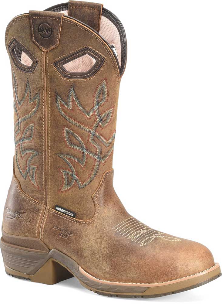 Double-H Boots Men's 12"" Wp U Toe Co Dark Brown – product image