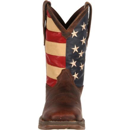 Durango Men's Rebel Patriotic American Flag Square Toe Western Boots DB5554