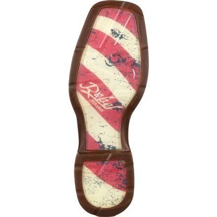 Durango Men's Rebel Patriotic American Flag Square Toe Western Boots DB5554