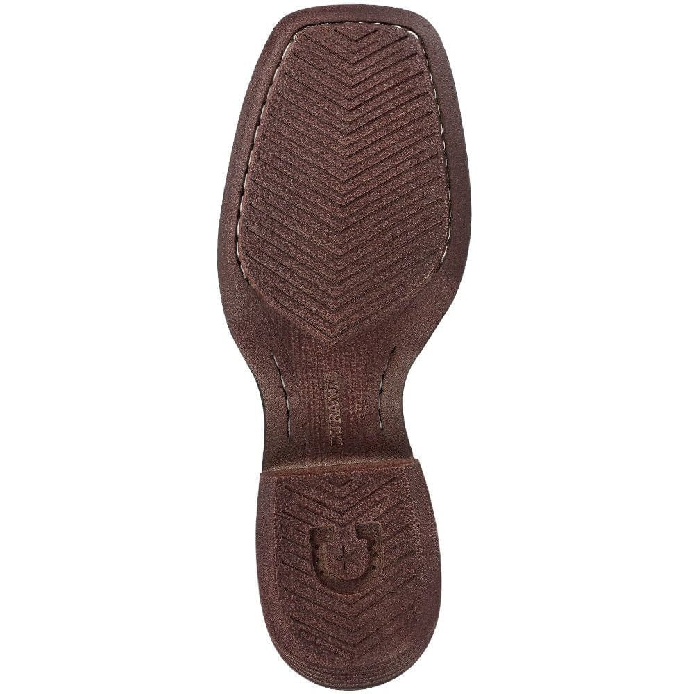 Durango Men's Saddlebrook Brown Union Flag Square Toe Western Boots DDB0446