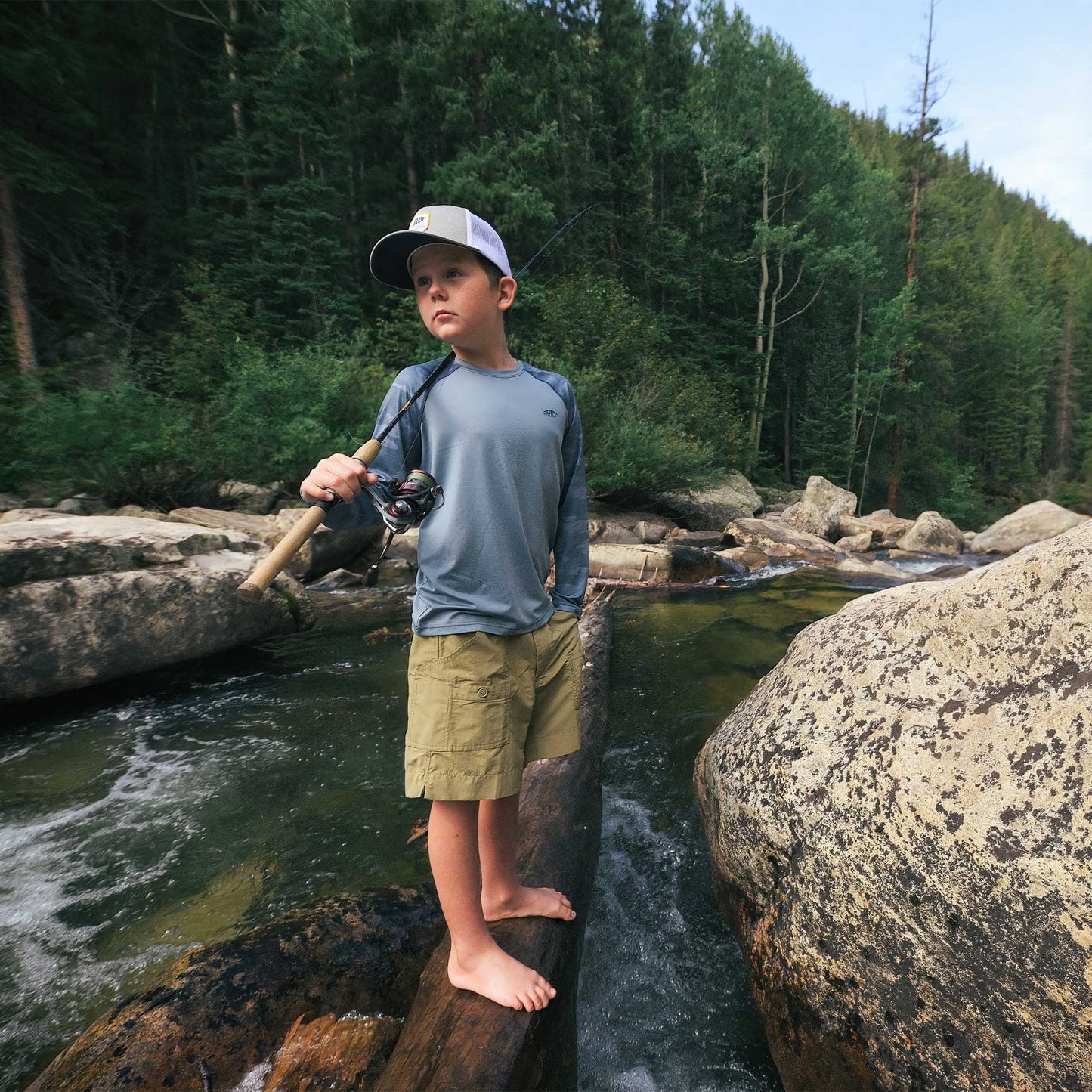 Youth Tactical Camo LS Performance Shirt