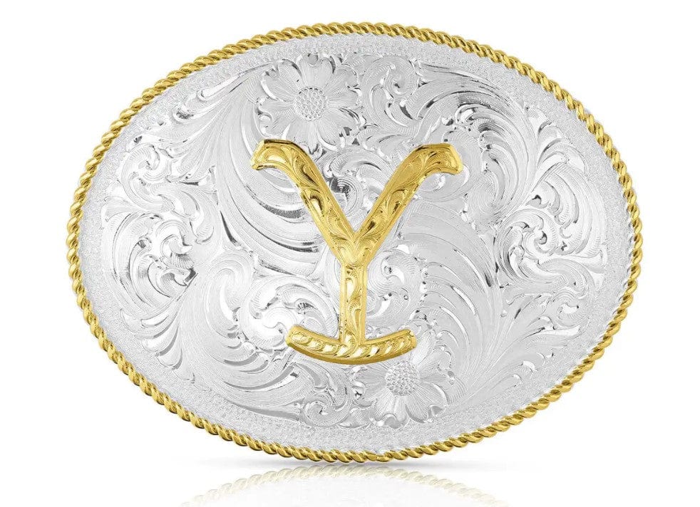 Montana Silversmiths Yellowstone Dutton Ranch Buckle YELLOW17