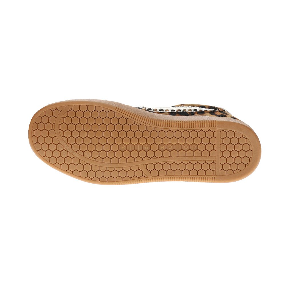 Notice Stitch Leopard Lace Up Sneakers - SundialNotice Stitch Leopard Lace Up Sneakers