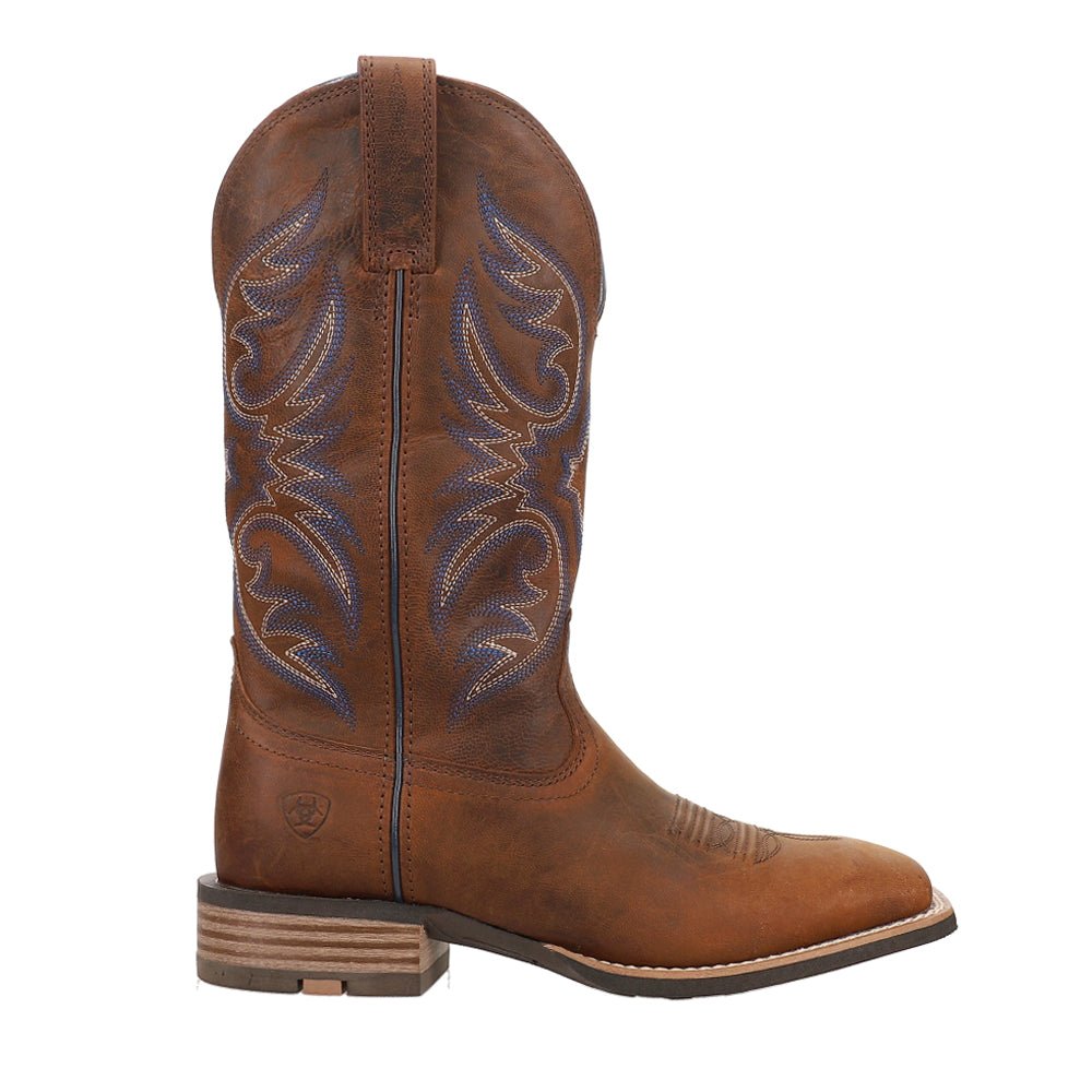 Ricochet Embroidered Square Toe Pull On Cowboy Boots - SundialRicochet Embroidered Square Toe Pull On Cowboy Boots